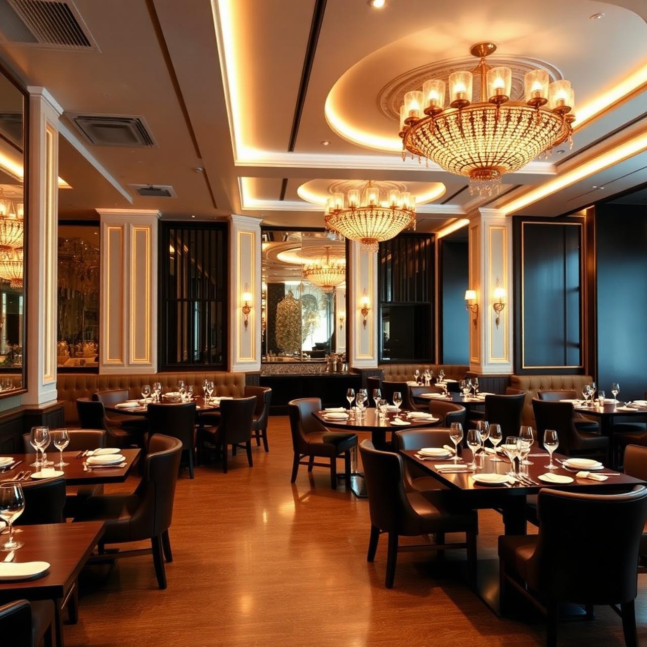 Elegant dining interior at Athidhi